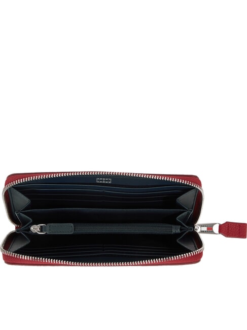 TJW MUST  Große Geldbörse mit Rundum-Reißverschluss rustikale Kirsche - Brieftaschen Damen