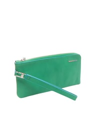 PIQUADRO CAMPIONARIO -  BLUE SQUARE Lederclutch mit Manschette gr&uuml;n/blauquadratisch - Damentaschen - 2