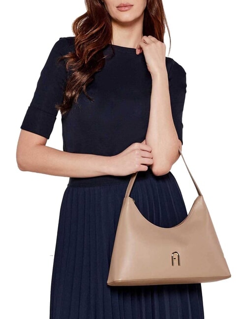 DIAMANTE Schultertasche grau - Damentaschen