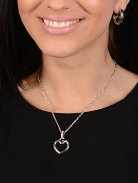 GISELE Halskette mit Herzanhänger SILBER - Halsketten
