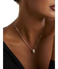 GUESS ROLLING HEARTS Zirkonia Charm Halskette - Halsketten