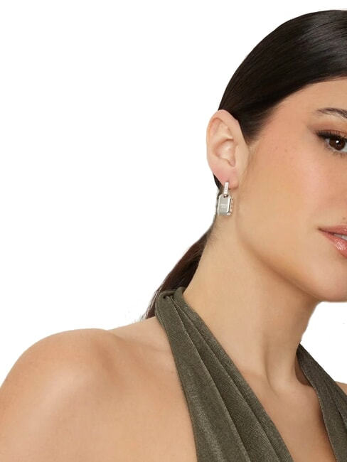 HASHTAG Ohrringe mit Logo-Anhänger SILBER - Ohrringe