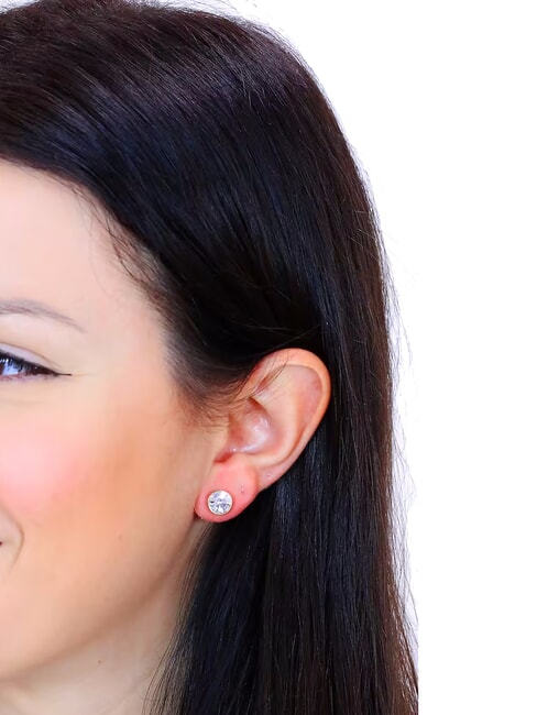 STUDS PARTY Ohrringe mit Kristallen gelbes Gold - Ohrringe