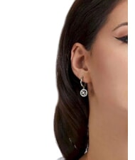 GUESS LIFE IN 4G Creolen mit 4G-Charm SILBER - Ohrringe - 2