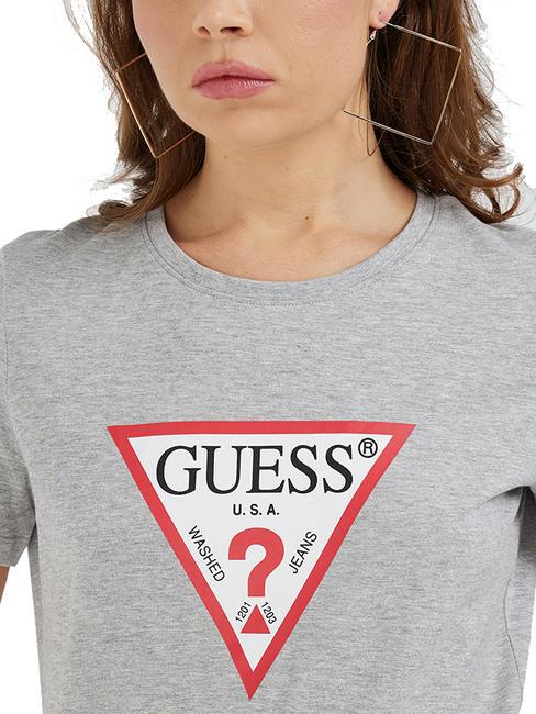 ORIGINAL LOGO Logo-T-Shirt hellmeliert grau m - T-Shirts und Tops für Damen