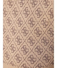 GUESS RN LISE 4G Tanktop mit Stehkragen Kaffee und Travertin - T-Shirts und Tops für Damen - 5