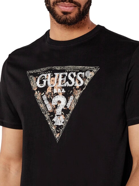 TRIANGLE Baumwoll-T-Shirt mit Aufdruck jetbla - Herren-T-Shirts