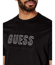 GUESS BSC EMBOSSED LOGO T-Shirt mit geprägtem Aufdruck pechschwarz multi - Herren-T-Shirts - 3