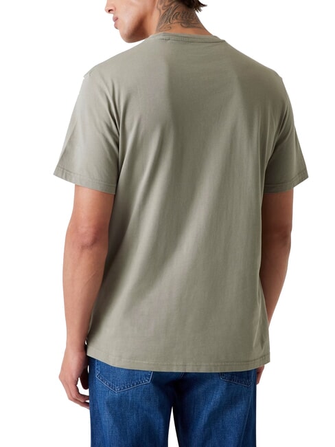 BOX LOGO T-Shirt mit gesticktem Logo moosgrün - Herren-T-Shirts