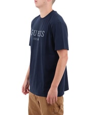 GUESS BOX LOGO T-Shirt mit gesticktem Logo - Herren-T-Shirts
