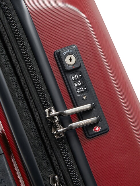 PROMENADE HARD 2.0 Erweiterbarer Handgep&auml;cktrolley Burgund - Handgep&auml;ck