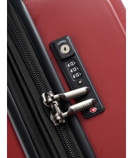 DELSEY PROMENADE HARD 2.0 Mittelgroßer erweiterbarer Trolley Burgund - Harte Trolleys - 6