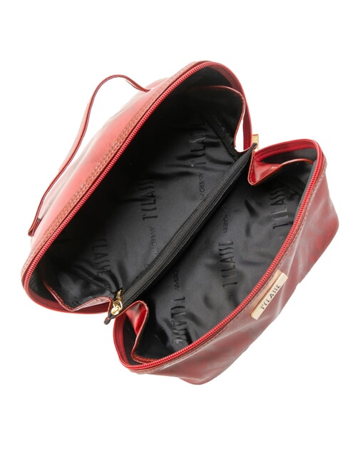 GEO Großer quadratischer Kosmetikkoffer glänzend rot - Beauty-Case