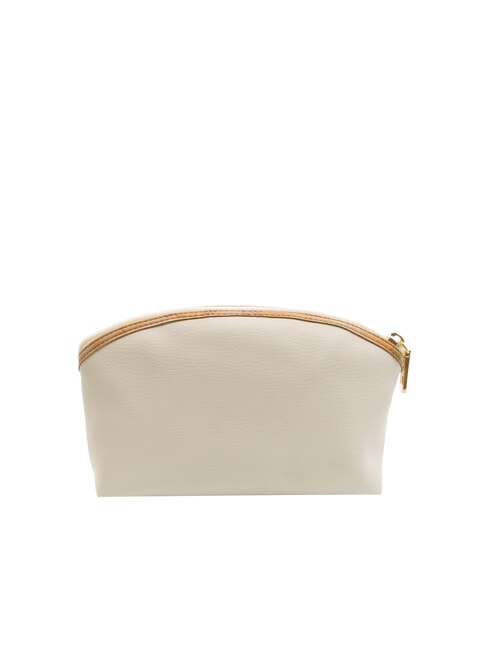 GEO Runde Schönheit mit Logo Baumwolle weiß - Beauty-Case