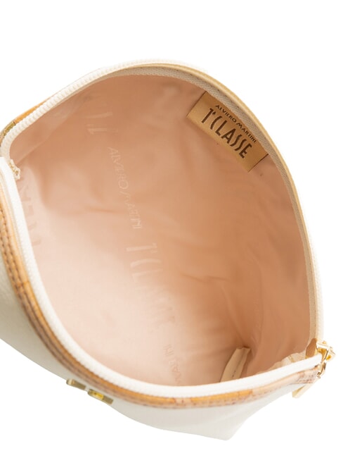 GEO Runde Schönheit mit Logo Baumwolle weiß - Beauty-Case