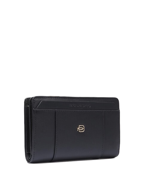 CIRCLE Mittelgroße Brieftasche aus Leder Schwarz - Brieftaschen Damen