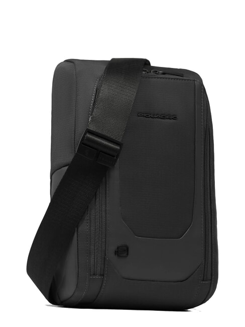 S140 Einschultriger iPad-Rucksack aus recyceltem Stoff Schwarz - PC-Rucksäcke