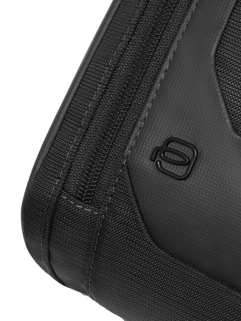S140 Einschultriger iPad-Rucksack aus recyceltem Stoff Schwarz - PC-Rucksäcke