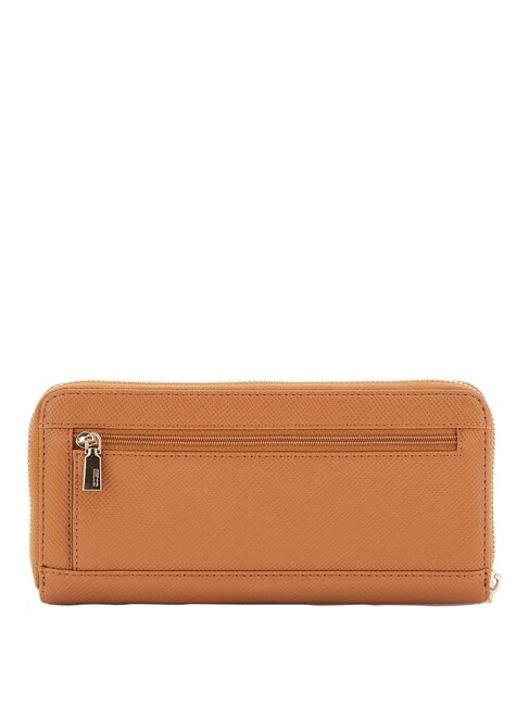 LAUREL 2 Große Geldbörse mit Rundum-Reißverschluss leichter Cognac - Brieftaschen Damen