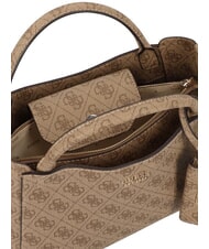 GUESS BRENTON Handtasche, mit Schultergurt MILCH-LOGO - Damentaschen - 3