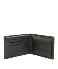 SPALDING SNAP  Herren-Geldbörse aus Leder mit Münzfach schwarz/marine - Brieftaschen Herren - 3