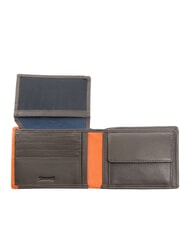 SPALDING SNAP  Herren-Geldbörse aus Leder mit Münzfach braun/orange - Brieftaschen Herren - 2