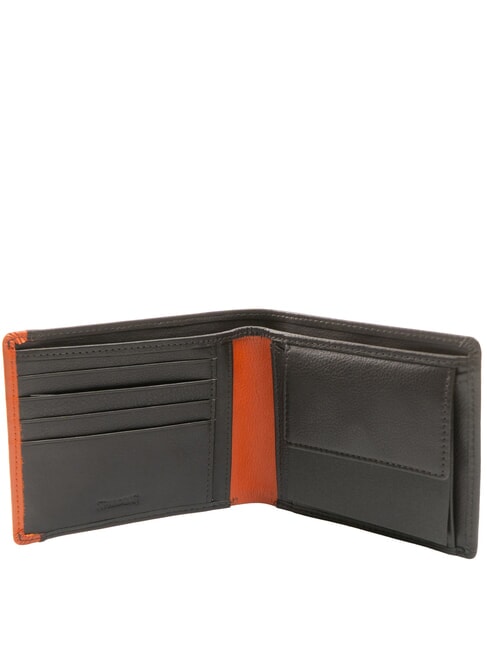 SNAP  Herren Leder Geldbörse braun/orange - Brieftaschen Herren
