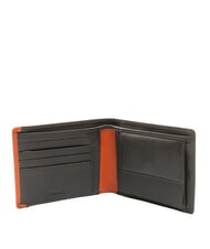 SPALDING SNAP  Herren Leder Geldbörse braun/orange - Brieftaschen Herren - 2