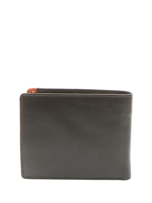 SNAP  Herren Leder Geldbörse braun/orange - Brieftaschen Herren