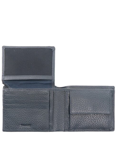 SNAP Mittelgroße Brieftasche aus gehämmertem Leder blau - Brieftaschen Herren