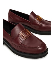 GUESS SHUTTLE3 Ledermokassin ROT - Damenschuhe - 5