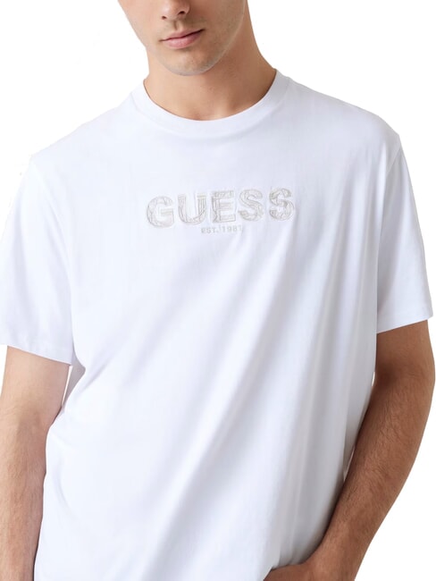 BSC EMBROIDERY LOGO Baumwoll-T-Shirt mit gesticktem Logo purweiß - Herren-T-Shirts