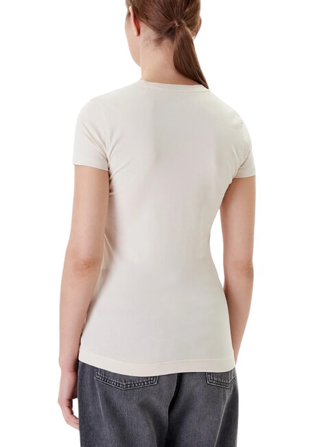 TRIANGLE FLOWERS Stretch-T-Shirt mit Aufdruck Vanille-Rouge - T-Shirts und Tops für Damen