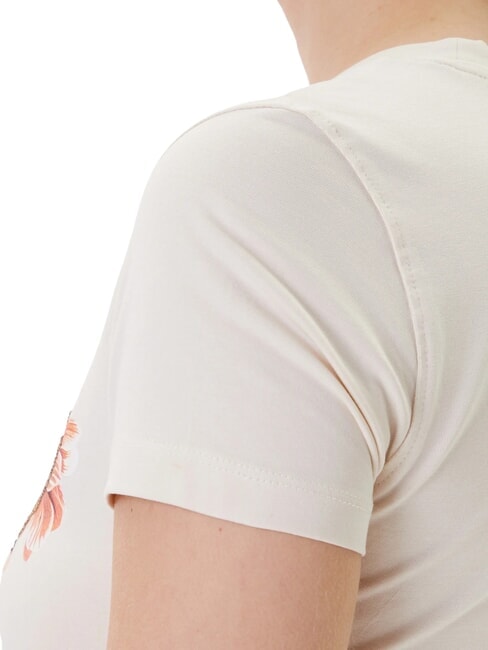 TRIANGLE FLOWERS Stretch-T-Shirt mit Aufdruck Vanille-Rouge - T-Shirts und Tops für Damen