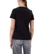 GUESS PEARLS LOVE TRIANGLE T-Shirt mit Print und Applikationen jetbla - T-Shirts und Tops für Damen - 2