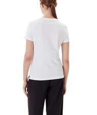 GUESS PEARLS LOVE TRIANGLE T-Shirt mit Print und Applikationen purweiß - T-Shirts und Tops für Damen - 2