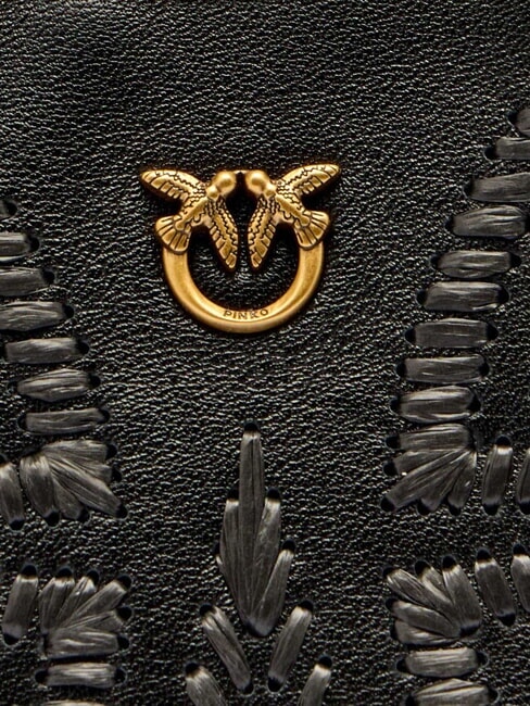 HALF MOON BABY Umhängetasche schwarz-antikgold - Damentaschen