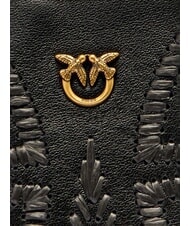 PINKO HALF MOON BABY Umhängetasche schwarz-antikgold - Damentaschen - 4