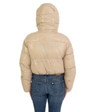 CANADIAN MINGAN Kurze glänzende Daunenjacke mit Kapuze recycelte glänzende Ziege - Daunenjacken für Damen - 2