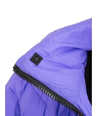 CANADIAN EUGENIE Kurze Satin-Daunenjacke mit Kapuze lila Opulenz - Daunenjacken für Damen - 4