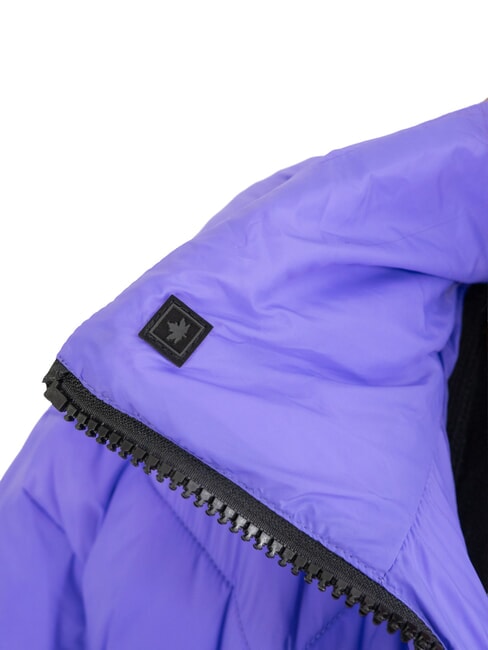 EUGENIE Kurze Satin-Daunenjacke mit Kapuze lila Opulenz - Daunenjacken f&uuml;r Damen