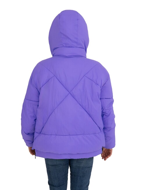 EUGENIE Kurze Satin-Daunenjacke mit Kapuze lila Opulenz - Daunenjacken f&uuml;r Damen