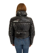 CANADIAN SUMMERSIDE Kurze glänzende Daunenjacke recyceltes glänzendes Schwarz - Daunenjacken für Damen - 2