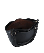 THE BRIDGE DOMITILLA  Einkaufstasche aus Leder Schwarzes Gold - Damentaschen - 3