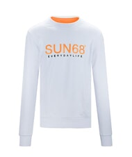 SUN68 ROUND FLUO Rundhals-Sweatshirt mit Logo-Print Weiß - Sweatshirts Herren - 4