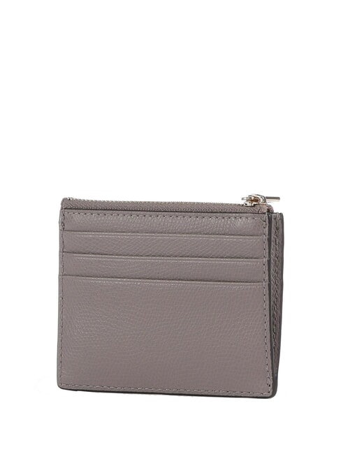 CAMELIA Kartenetui/Geldbörse aus Leder grauer Stuck - Brieftaschen Damen