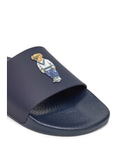 RALPH LAUREN POLO SLIDE Hausschuhe Heritage Bär – Marineblau - Schuhe Unisex - 4