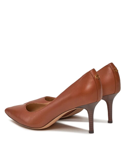 LANETTE Lederdekolleté tiefes Sattelbraun - Damenschuhe