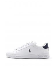 RALPH LAUREN HERITAGE COURT II NAPPA Ledersneaker f&uuml;r Herren wei&szlig; / newport navy pp - Herrenschuhe - 2