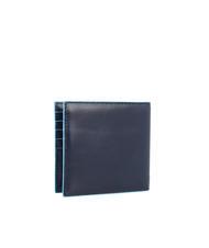 PIQUADRO BLUE SQUARE Ledergeldbörse Blau - Brieftaschen Herren - 5